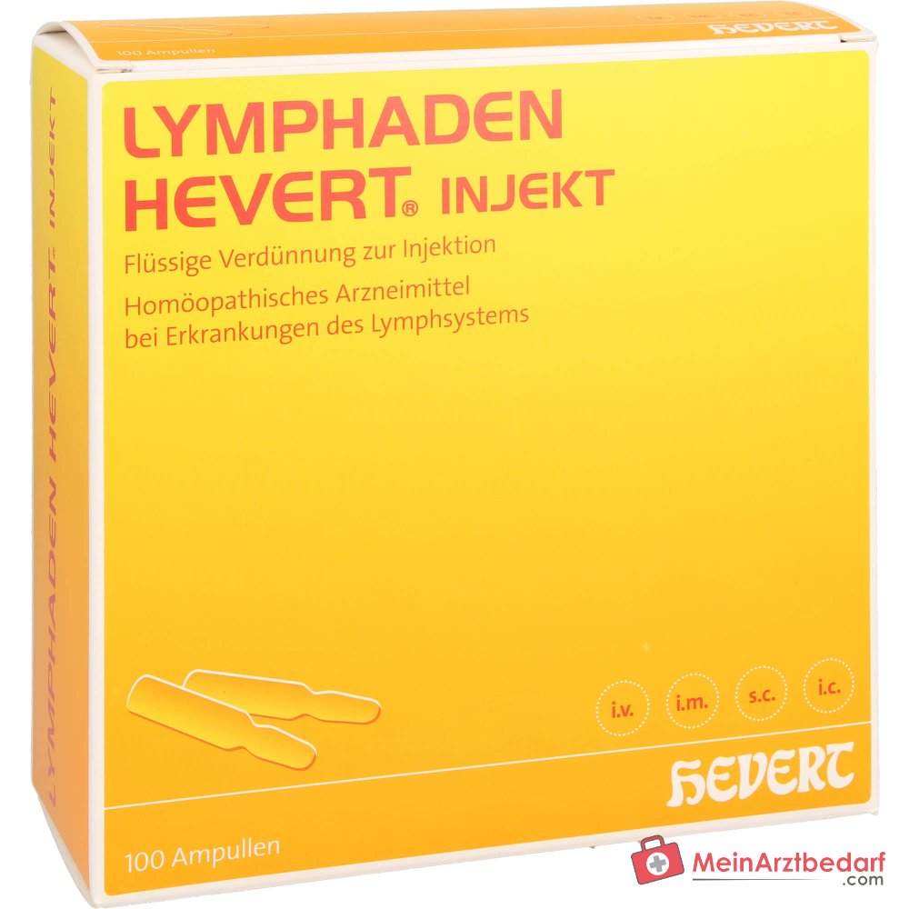 Ampollas Hevert Lymphaden Injekt, 100 uds.