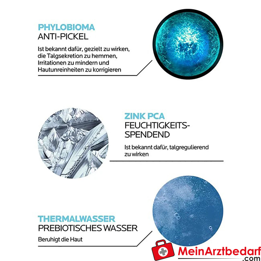 La Roche Posay EFFACLAR Schäumendes Reinigungsgel – für fettige und zu Akne neigender Haut, 200ml.