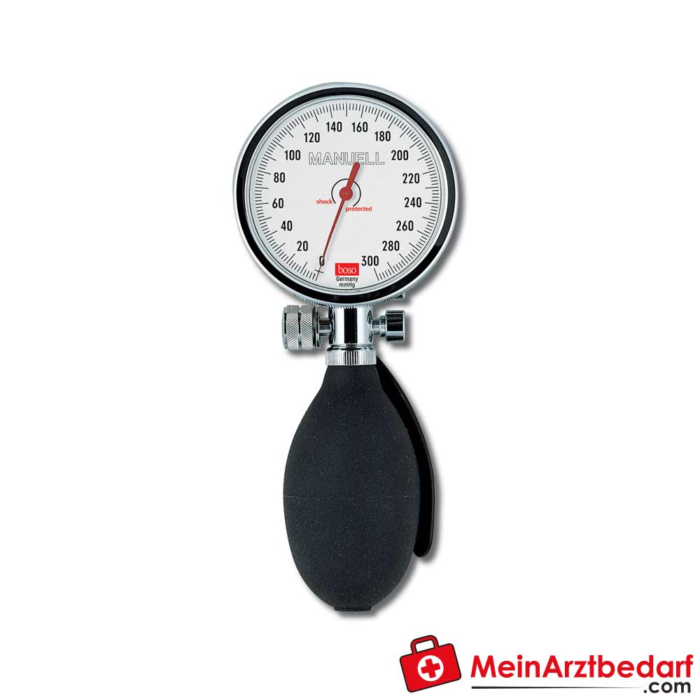 Boso manuell Blutdruckmessgerät mit Doppelschlauch-Technik.
