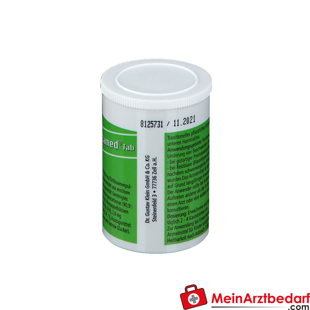 Dr. Gustav Klein Prostamed Tab Kürbissamenpulver / Kürbissamen-Trockenextrakt / Zitterpappelblätter-Trockenextrakt / Goldrutenkraut-Trockenextrakt Kautabletten, 360 St.