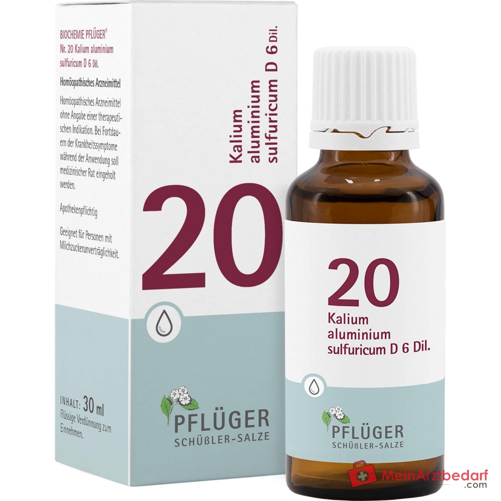 Biochemie Pflüger No.20 Potasio aluminio sulfúrico D6 Gotas