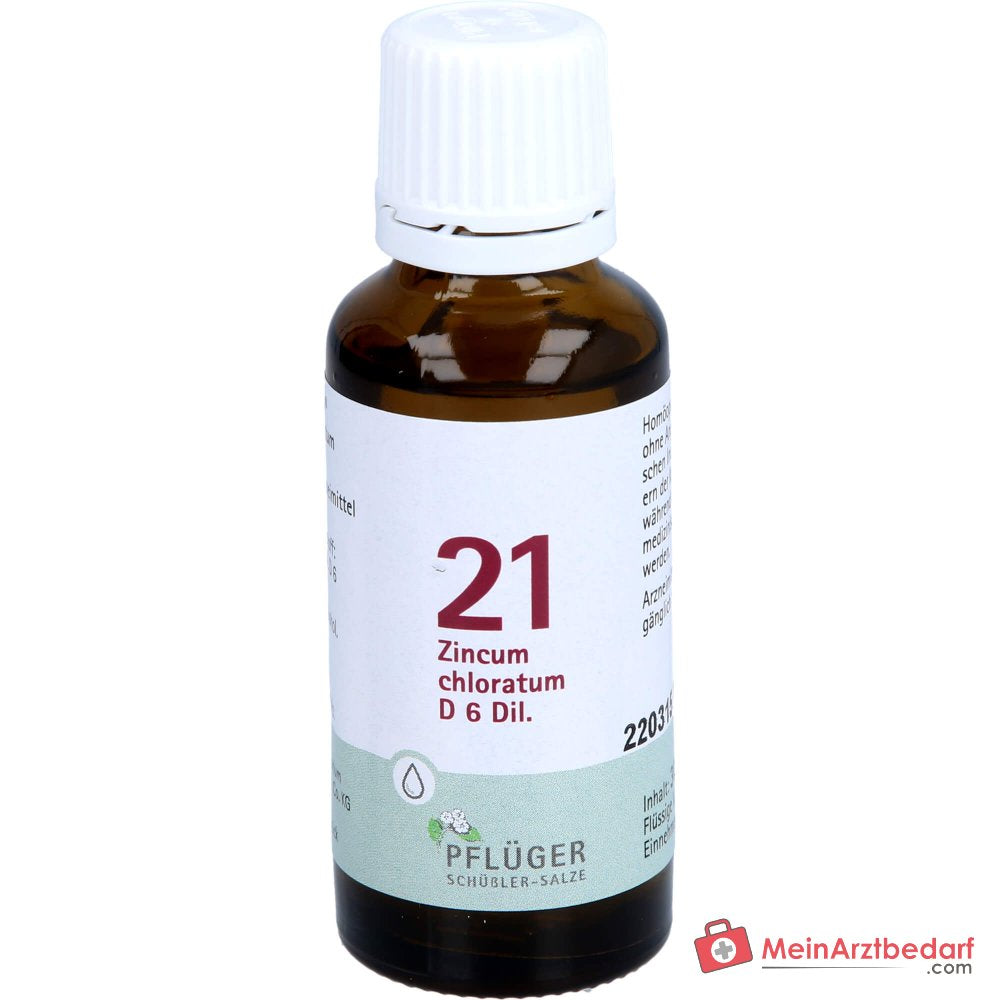 Biochemie Pflüger® No. 21 Zincum chloratum D6 1000 mg gotas 10 g