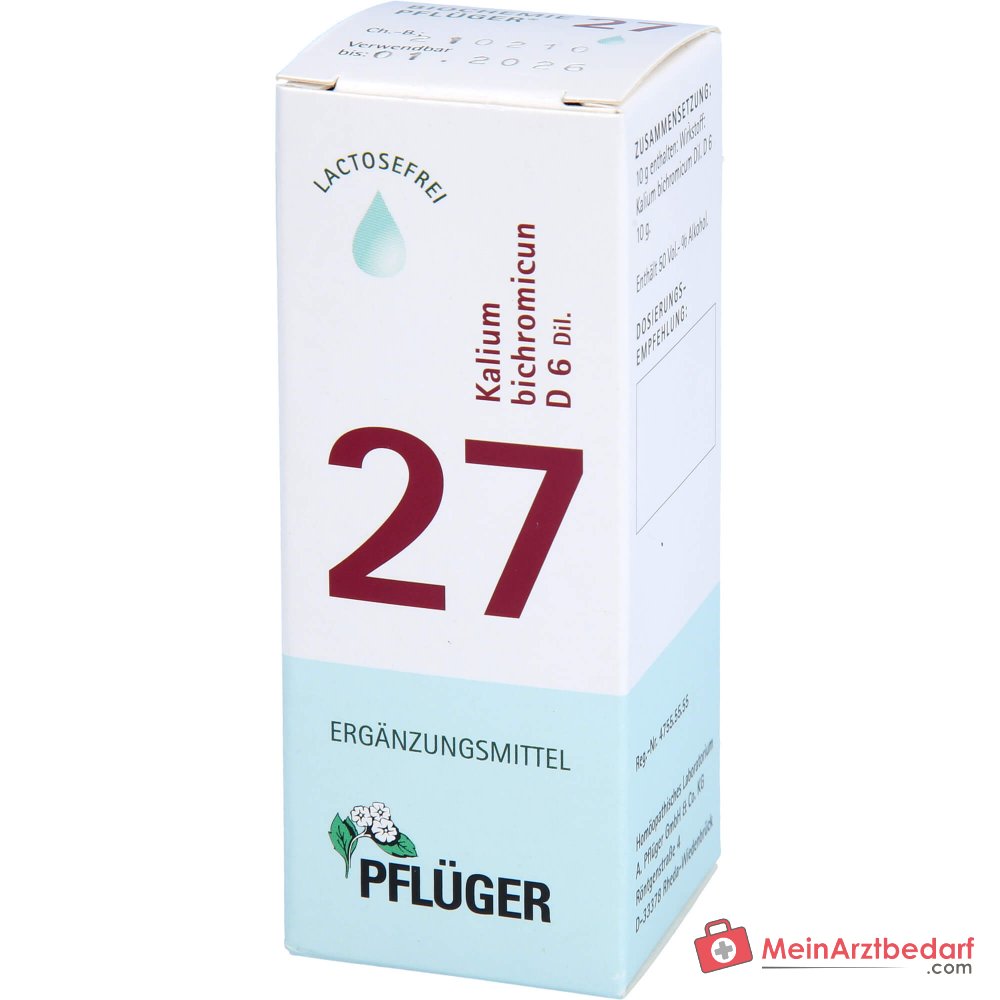 Biochemie Pflüger 27 Kalium bichromicum D6 Gotas 30 ml
