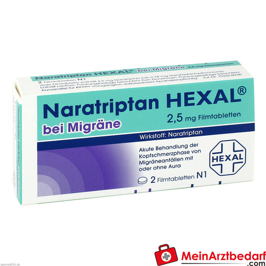 Naratriptan HEXAL bei Migräne 2,5mg.