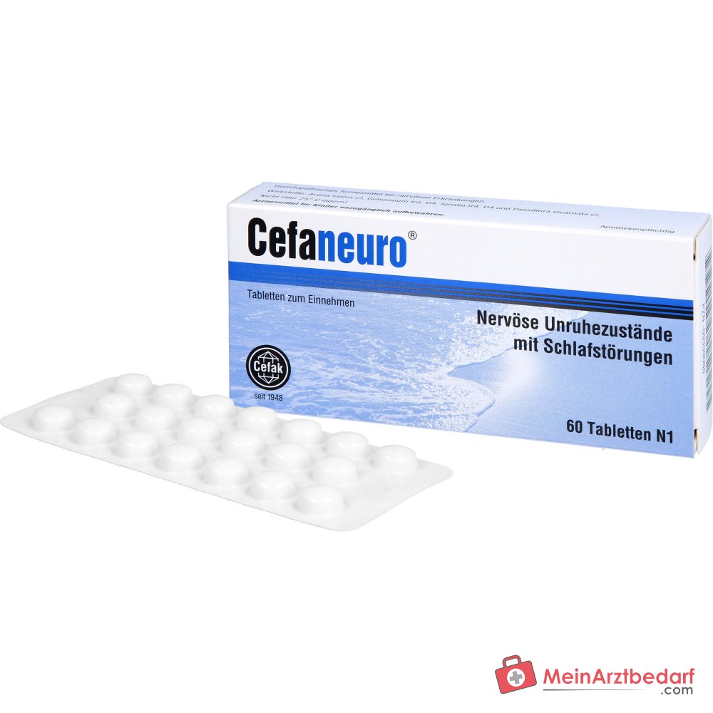 Cefaneuro comprimés (Gelsemium/Avena sativa/Strychnos/Passiflora) 30 mg, 20 comprimés