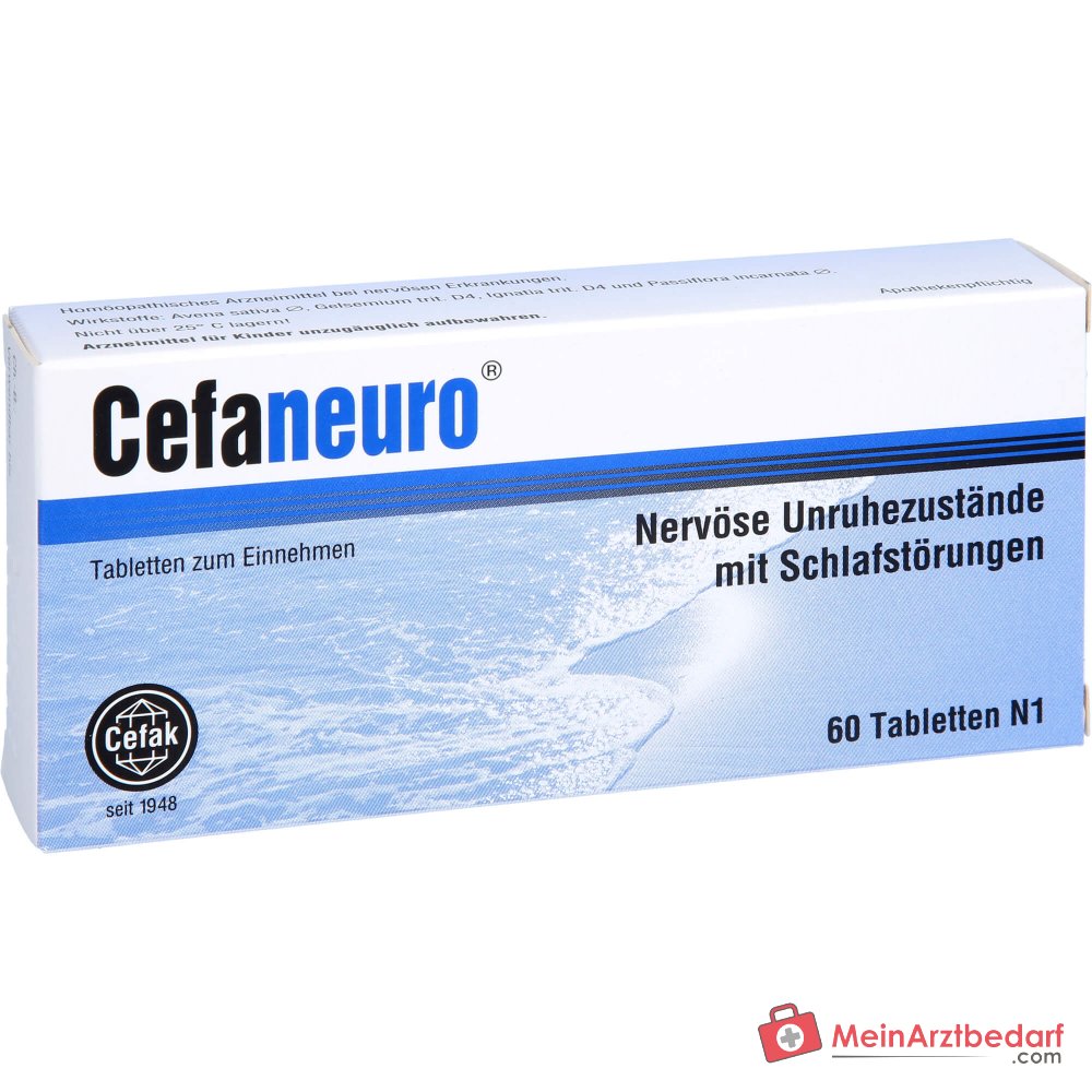 Cefaneuro comprimés (Gelsemium/Avena sativa/Strychnos/Passiflora) 30 mg, 20 comprimés