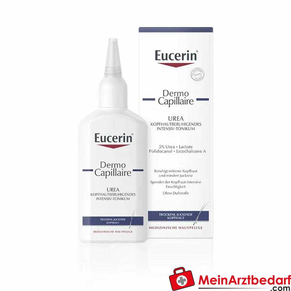 Eucerin® DermoCapillaire Urea Kopfhautberuhigendes Intensiv-Tonikum bei trockene und juckende Kopfhaut, 100ml.
