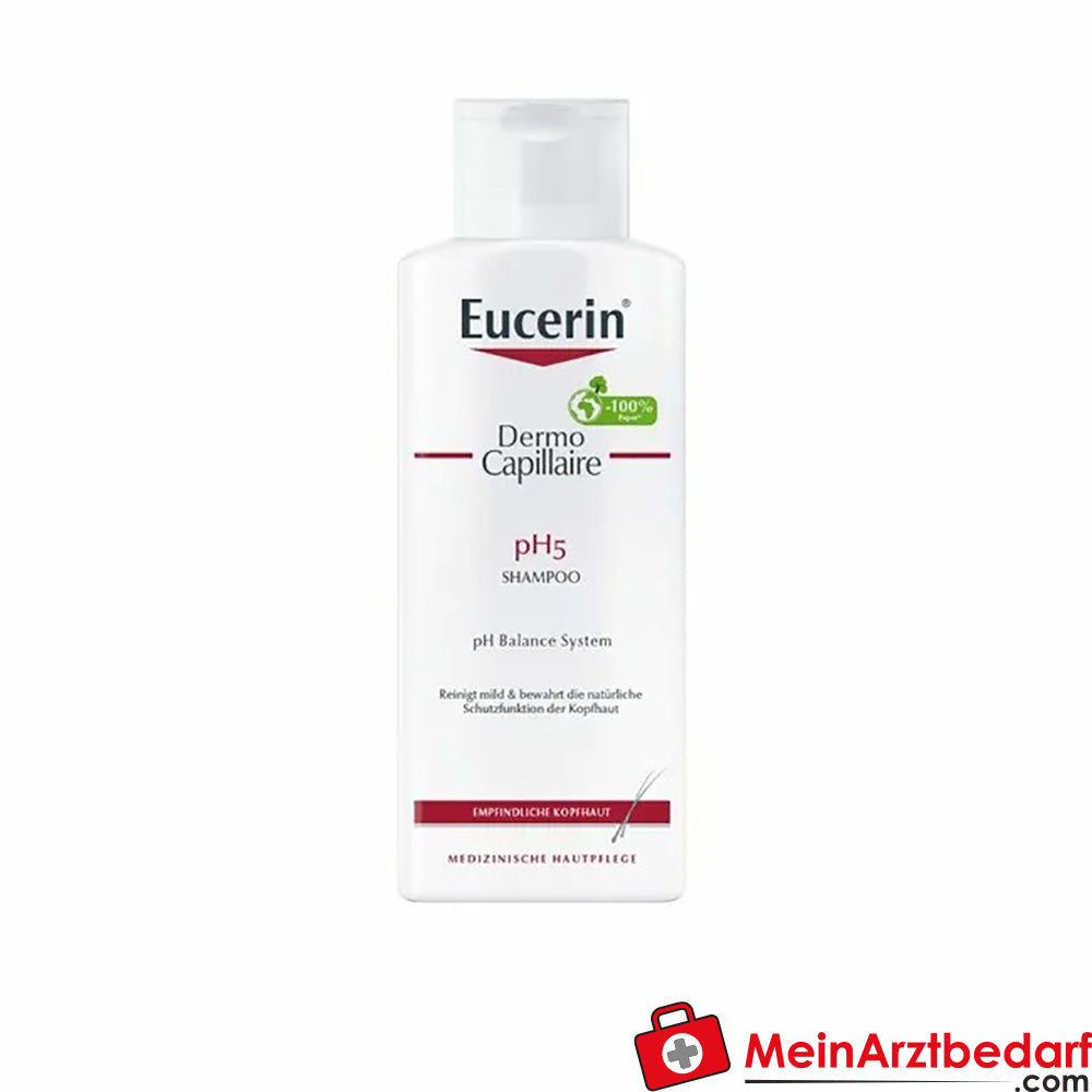 Eucerin® DermoCapillaire pH5 Shampoo – für empfindliche Kopfhaut, 250ml.