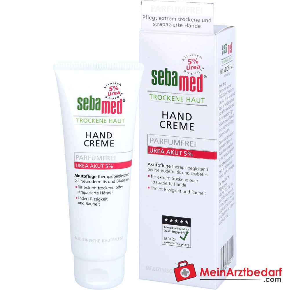 sebamed Trockene Haut Handcreme Urea 5% Parfumfrei, 75 ml.