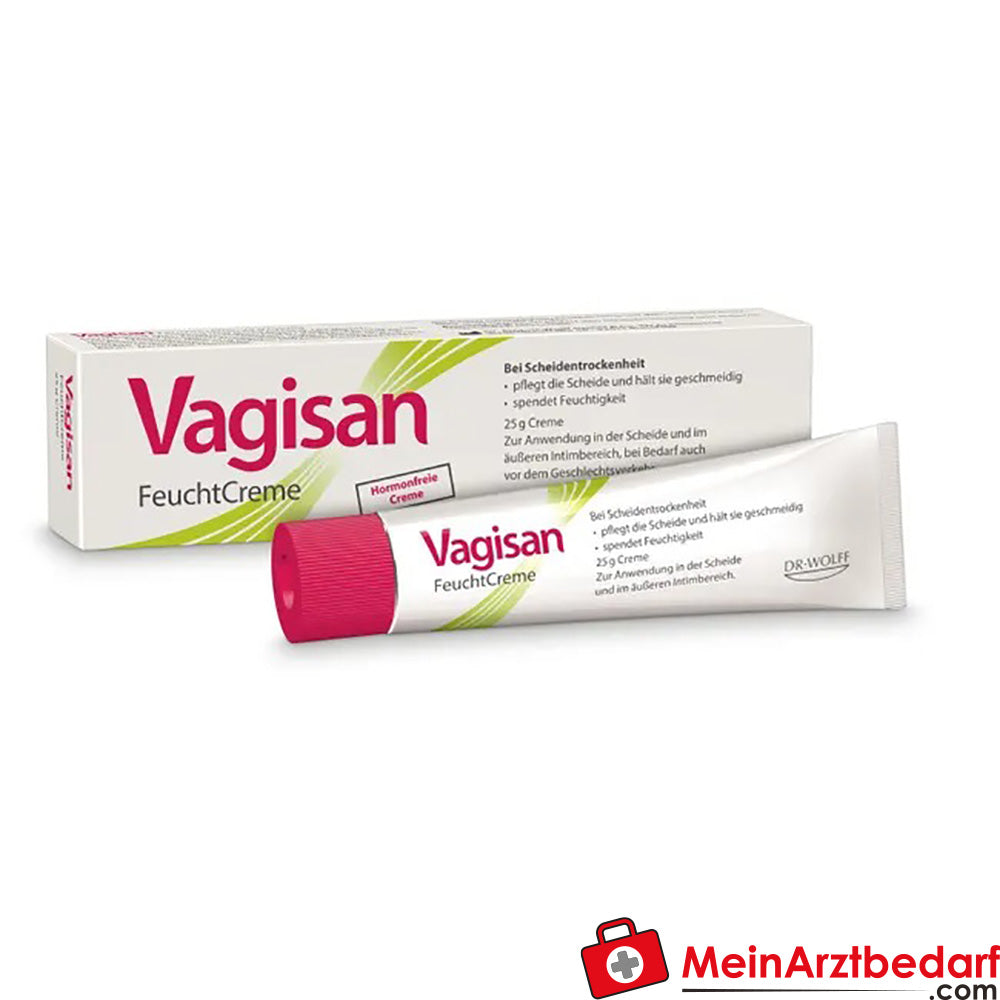 Vagisan FeuchtCreme: Hormonfreie Vaginalcreme bei trockener Scheide, 25g.