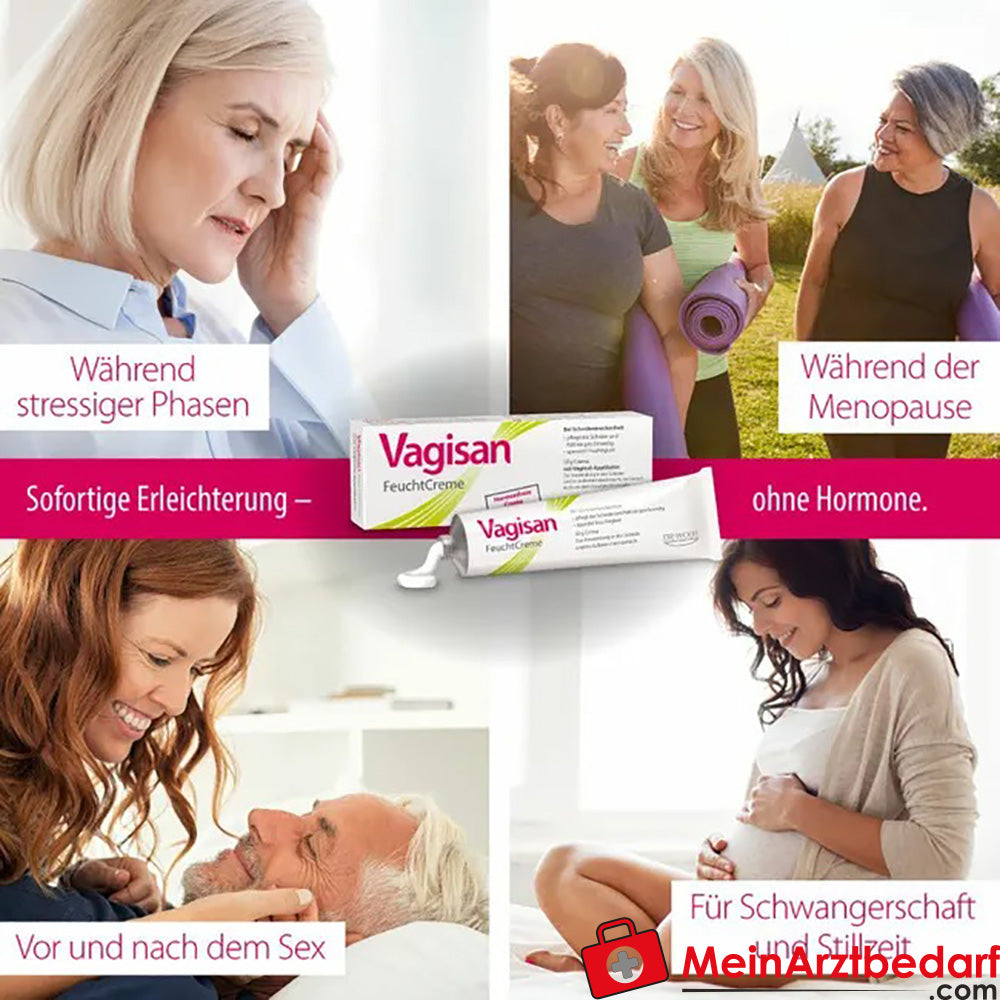 Vagisan FeuchtCreme: Hormonfreie Vaginalcreme bei trockener Scheide, 25g.