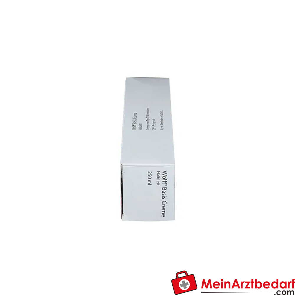 Wolff Basis Creme Halbfett, 250ml.