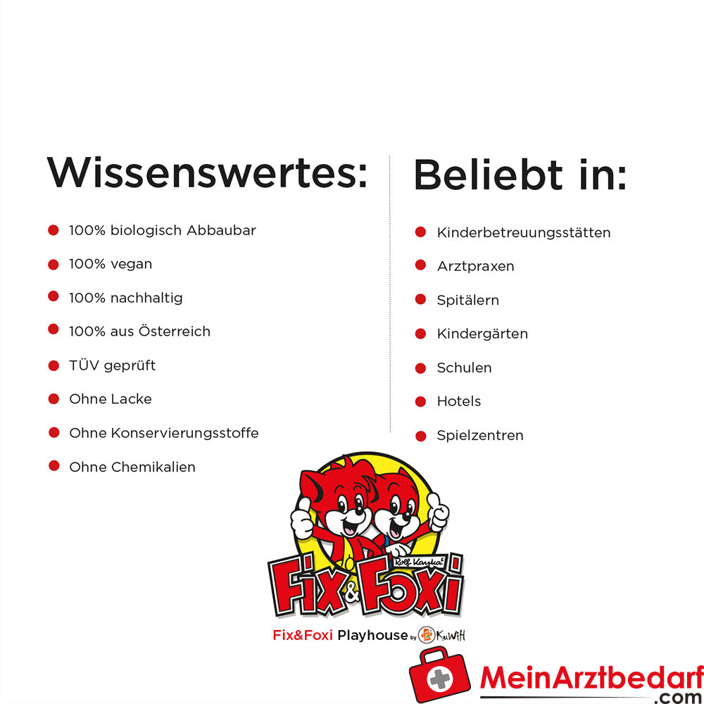 Fix&Foxi Playhouse by KuWiH - Das Kinder-Spielhaus aus Vollholz.