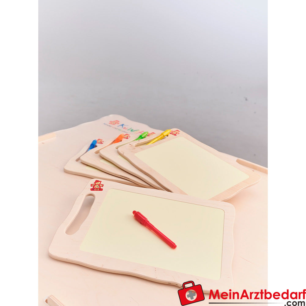 Leuchttafel aus Holz (A4) für Kinder - KuWiH Lumineszenz-Tablet zum Malen & Schreiben.