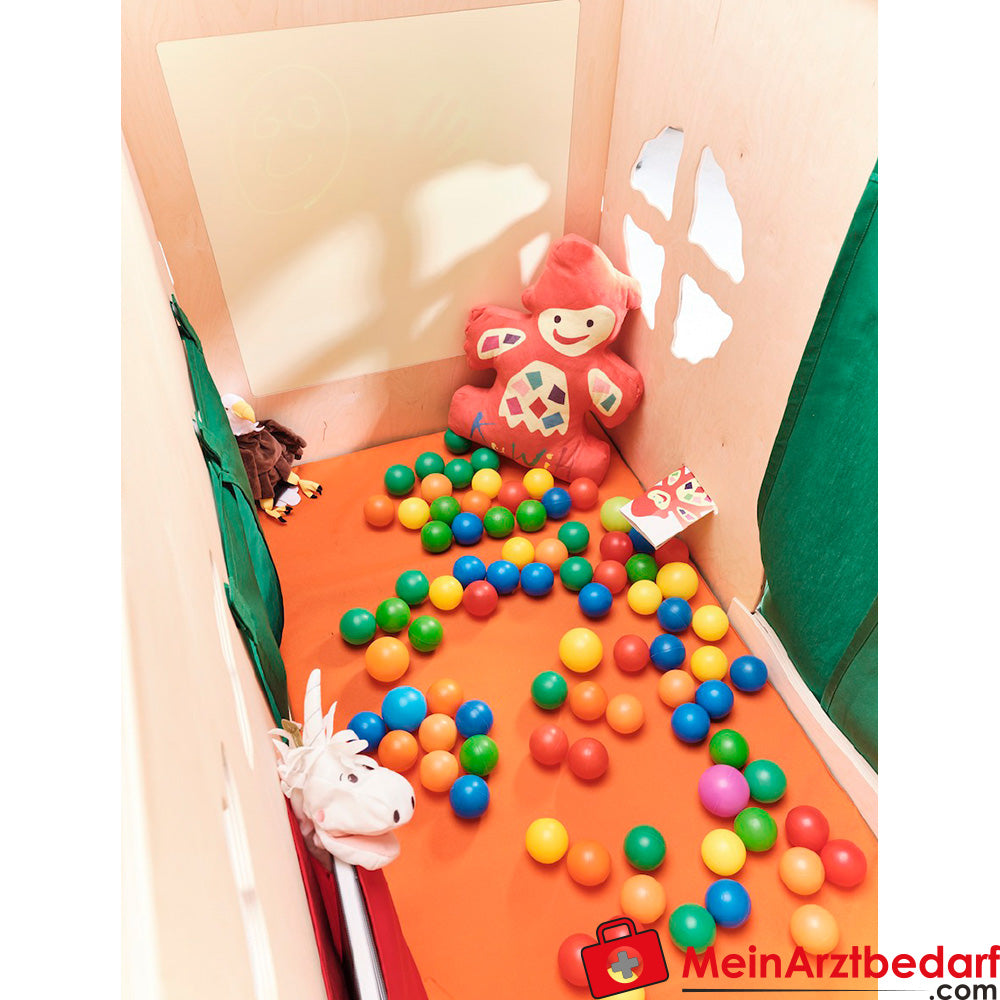 KuWiH Spielhöhle aus Vollholz 119×90×80 cm TÜV-geprüft, modular, werkzeuglos.