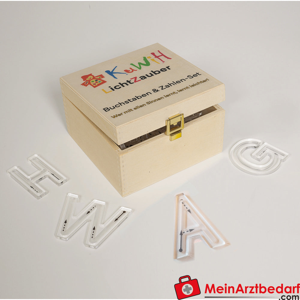 KuWiH LichtZauber Schablonen Großbuchstaben Plexiglas-Set.