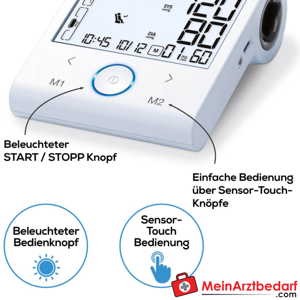 Beurer BM 96 Bovenarm bloeddrukmeter met ECG