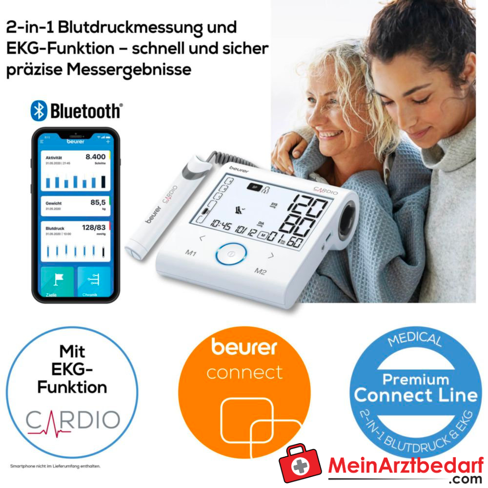 Beurer BM 96 Bovenarm bloeddrukmeter met ECG