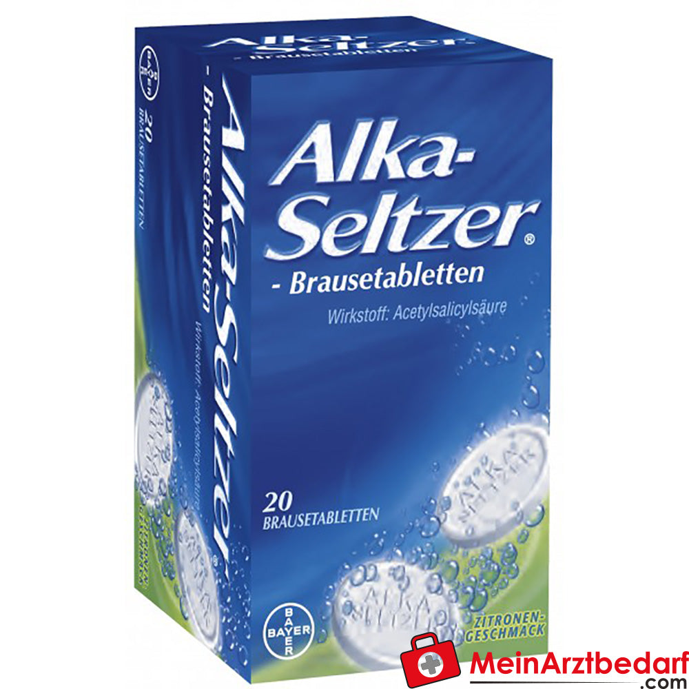 Alka-Seltzer Brausetabletten 20 St., Acetylsalicylsäure 324 mg, schmerzlindernd, fiebersenkend.