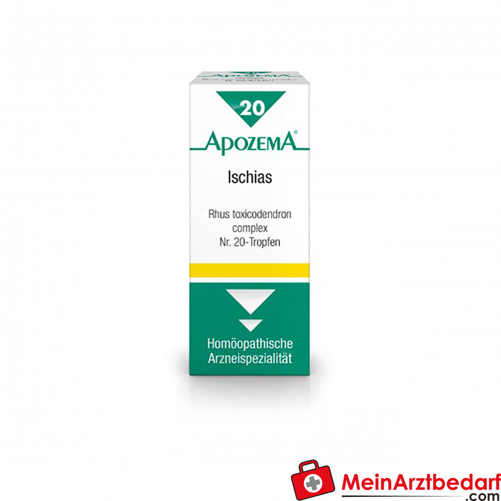 Apozema Ischias-Tropfen Nr.20, 50 ml – Homöopathisch bei Ischias, Gelenk- und Nervenschmerzen.