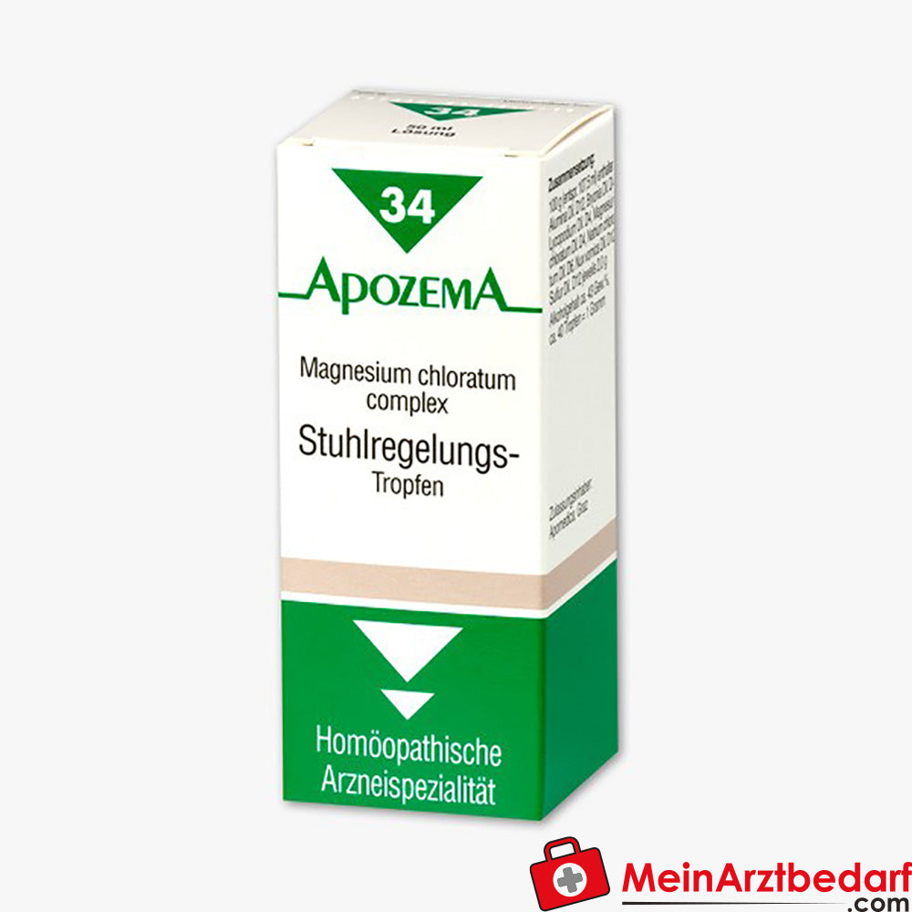 Apozema Homöopathische Stuhlregelungs-Tropfen 50 ml bei Verstopfung.