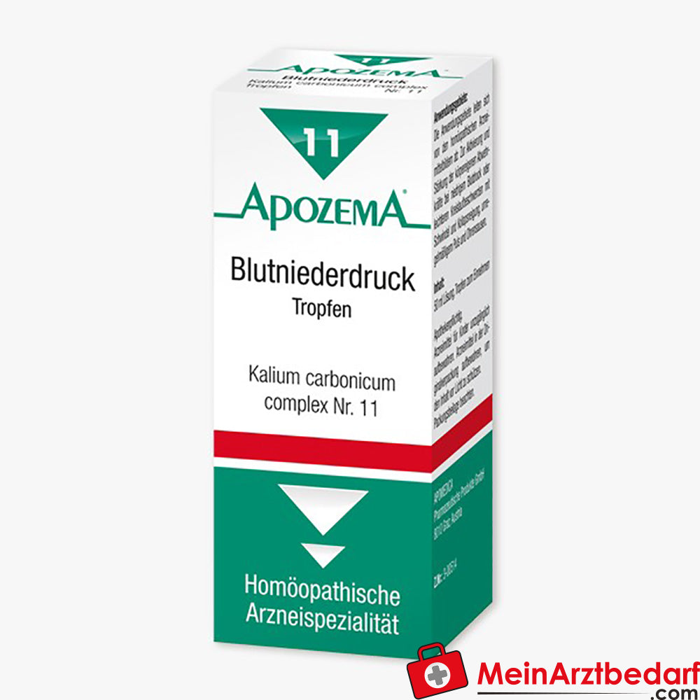 Apozema Blutniederdruck-Tropfen Nr. 11, homöopathisch 50 ml.