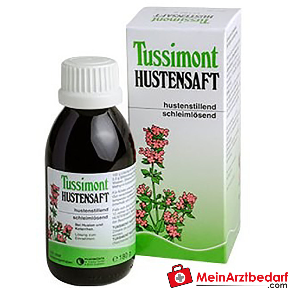 Pharmonta Tussimont jarabe para la tos 120 g remedio a base de plantas para la tos, para la tos seca, a partir de 2 años de edad