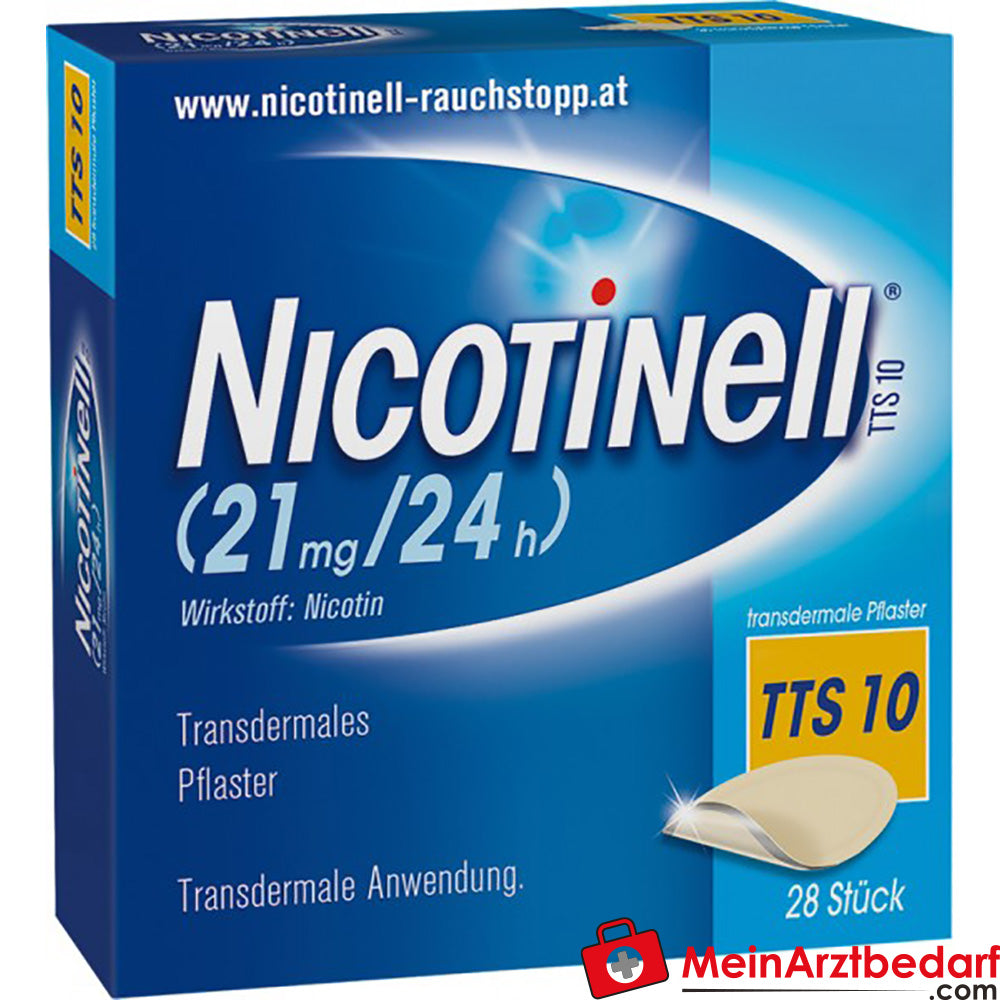 Nicotinell 10 mg/24 u transdermale pleister 7 stuks