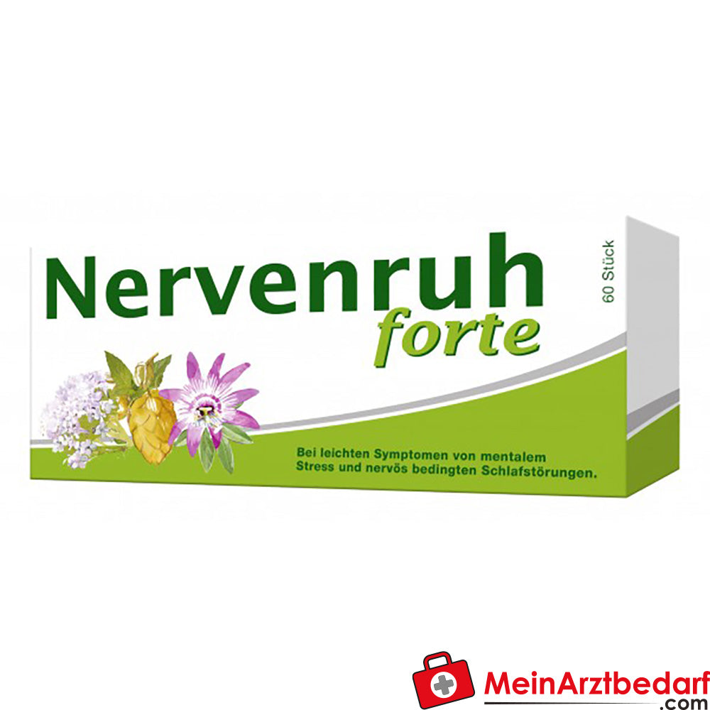 Klosterfrau Nervenruh Forte Dragees 160 pezzi - Medicina tradizionale a base di erbe per lo stress e i disturbi del sonno nervoso