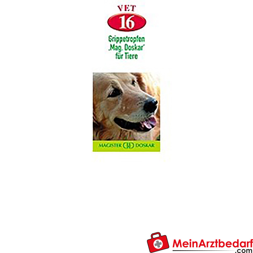 Doskar VET Grippetropfen 50 ml, Homöopathische Arznei für Pferd Rind Hund Katze