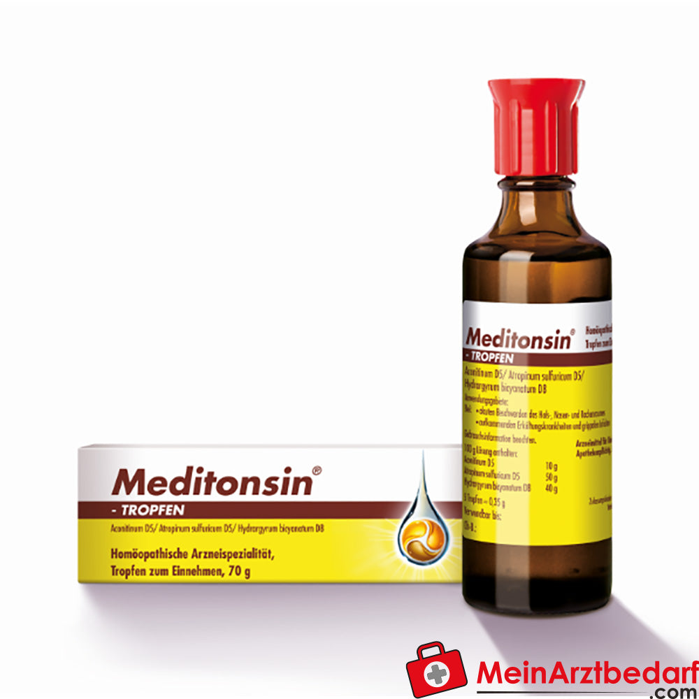 Meditonsin Tropfen 70 g médicament homéopathique en cas de refroidissements