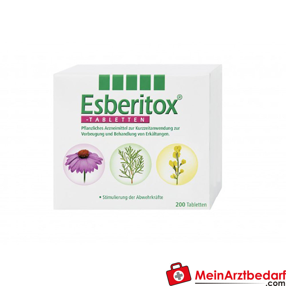 Kwizda-OTC Esberitox comprimidos 100 uds refuerzo inmunológico a base de plantas, acorta la duración de los resfriados, a partir de 4 años de edad