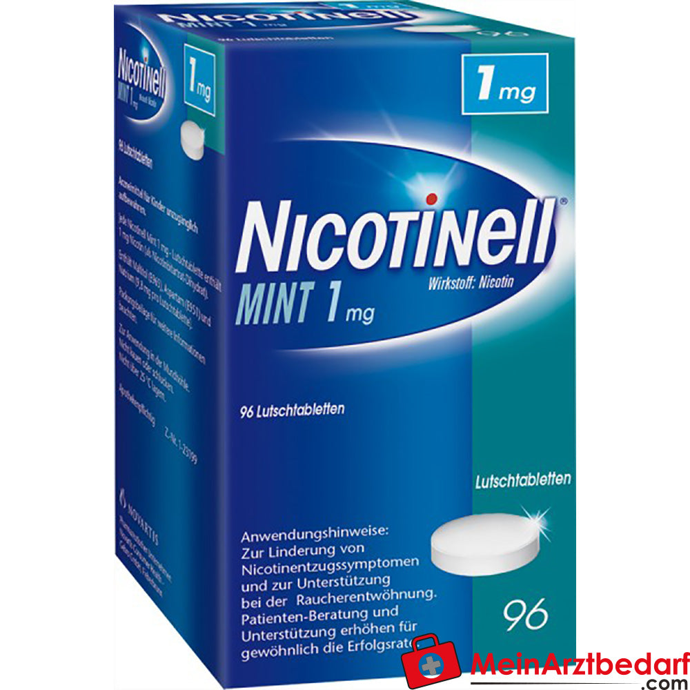 Nicotinell GSK-Gebro Nicotin-Lutschtabletten 1 mg Mint 96 Stück