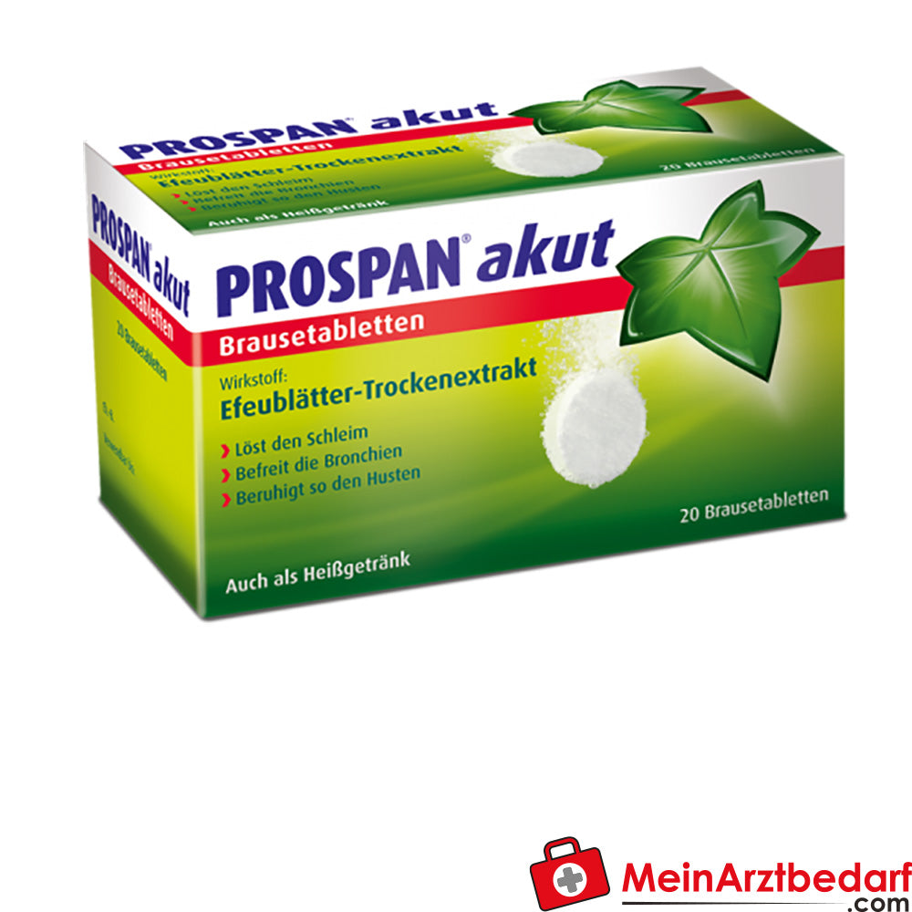 efeu schleimlösend Prospan Brausetabletten Akut 20 St. Efeu-Extrakt, schleimlösend