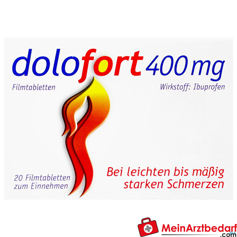 Dolofort filmomhulde tabletten 400 mg ibuprofen, 20 stuks
