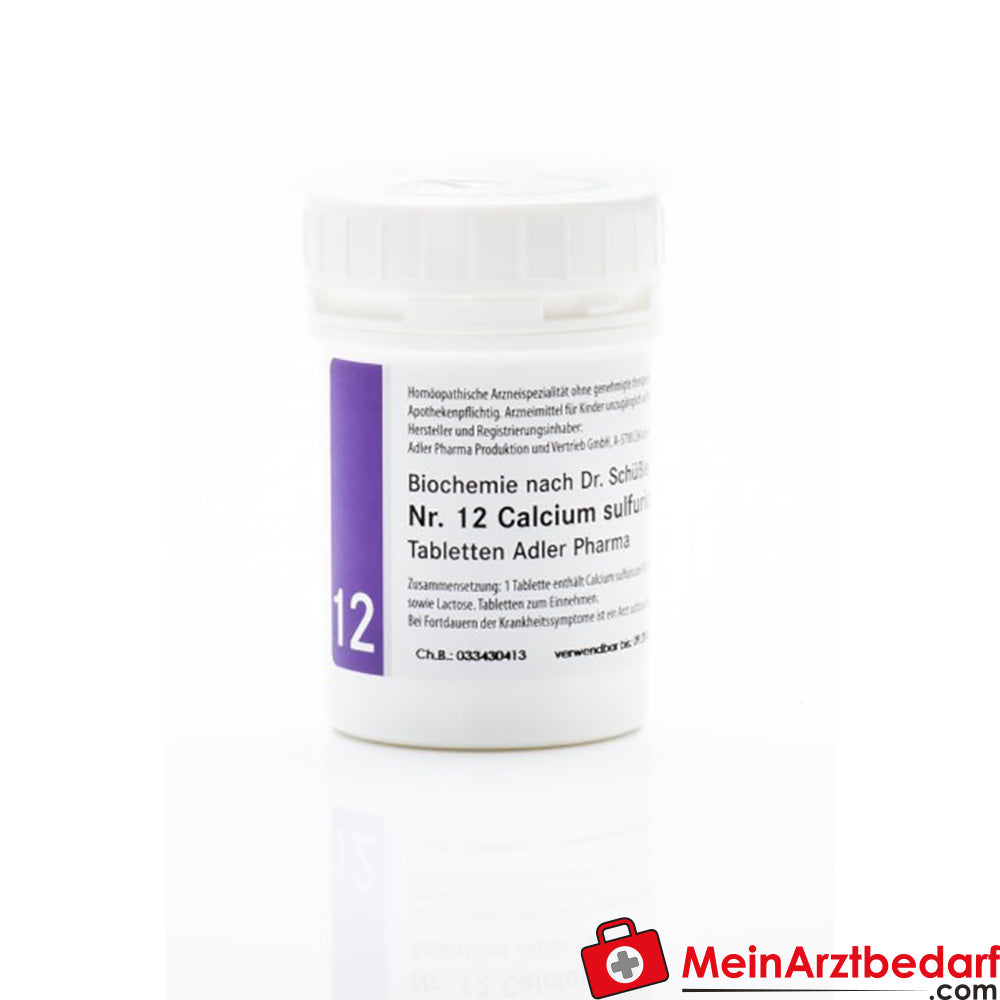 Adler Pharma Sól Schuesslera nr 12 D6 tabletki 100 g Calcium sulfuricum