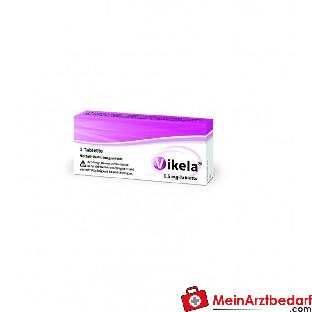 Vikela noodtablet 1,5 mg levonorgestrel 1 stuk