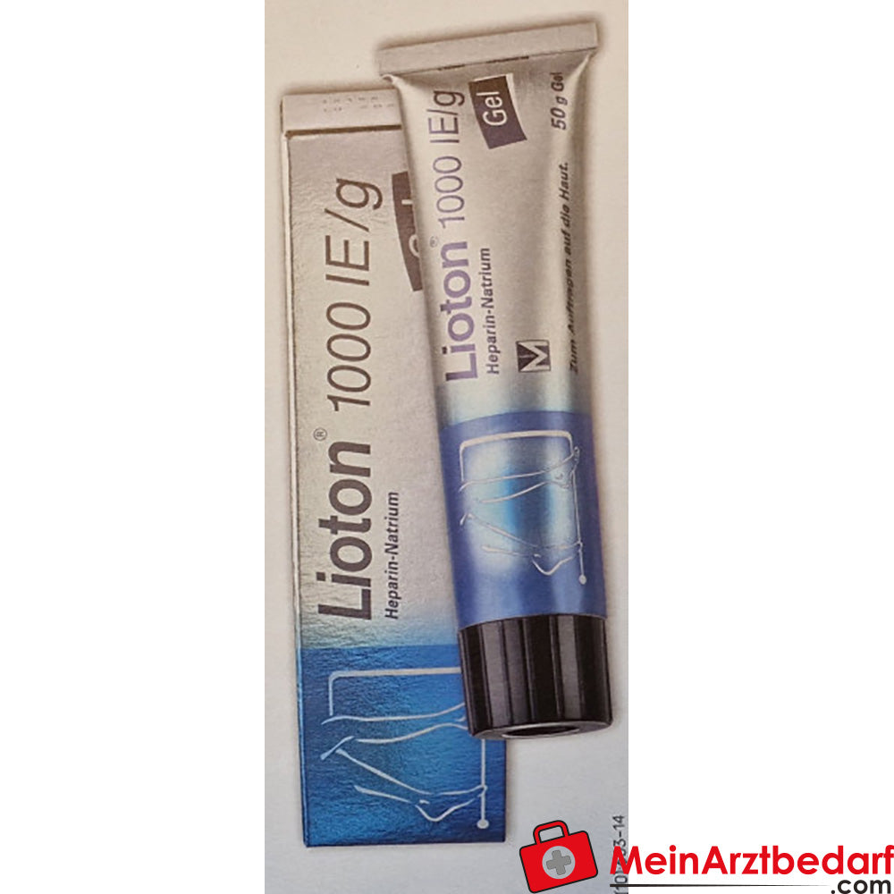 Lioton Gel 1.000 UI/g 50 g heparina para hinchazón y flebitis