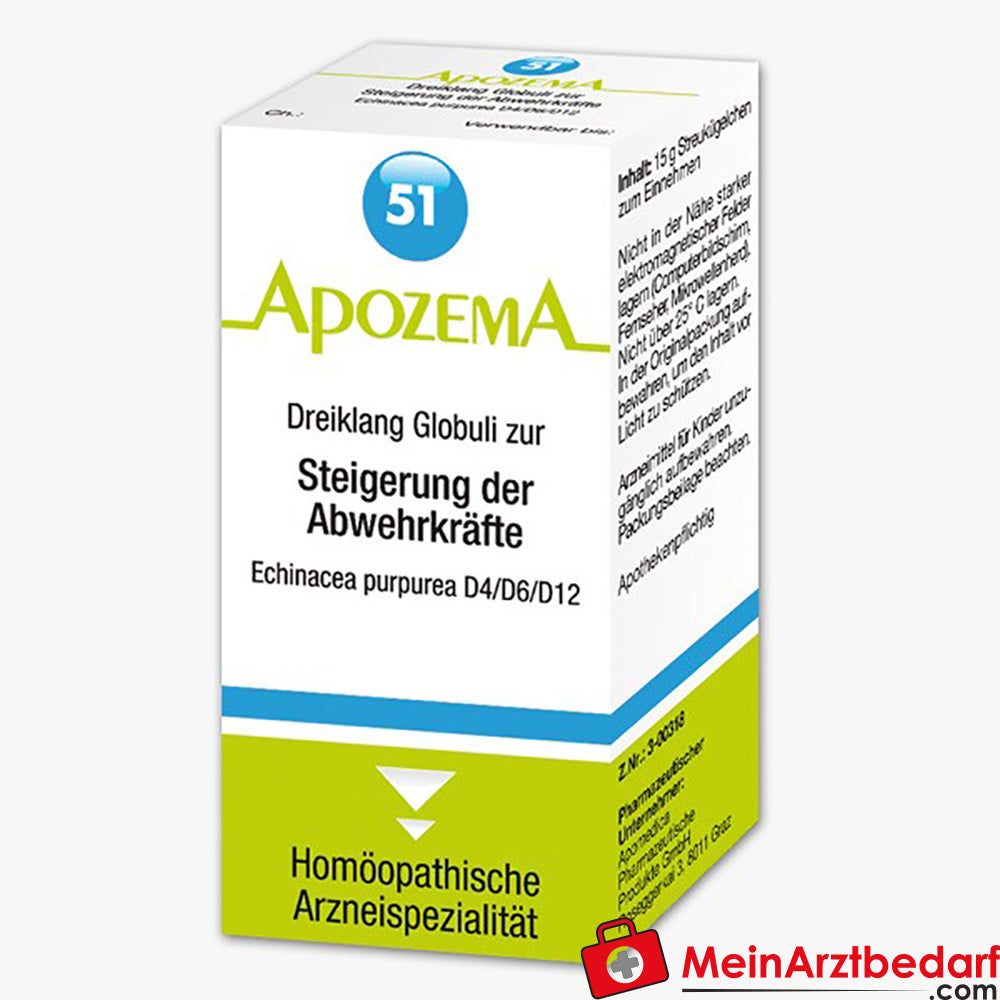 Apozema Dreiklang Globuli Echinacea purpurea D4/D6/D12 pour renforcer les défenses immunitaires 15 g