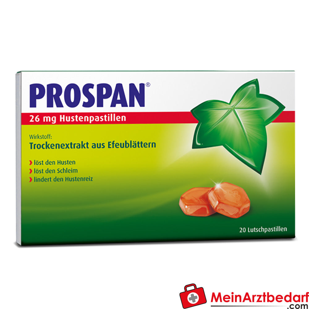 Prospan Pastillas para la Tos Naranja-Mentol 20 uds. a base de plantas a partir de 4 años