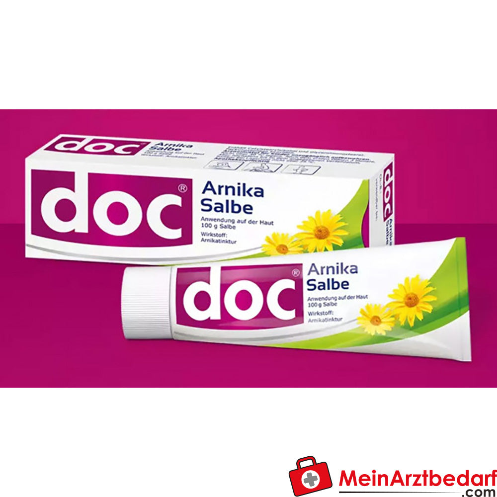doc Pommade à l'Arnica 100 g - médicament à base de plantes en cas de contusions et d'entorses