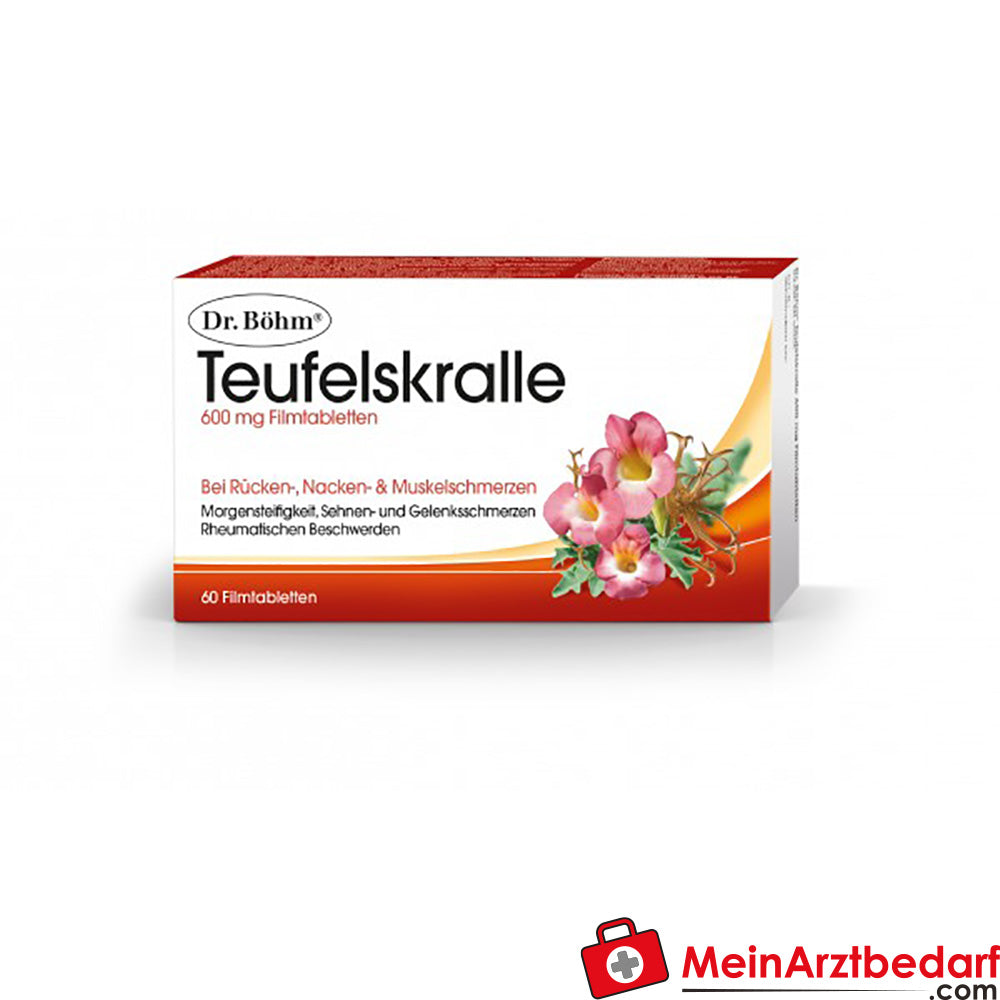 Dr. Böhm Teufelskralle 600 mg Filmtabletten 60 St. bei Rücken-, Nacken- und Gelenkschmerzen
