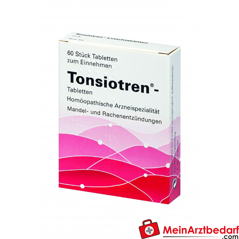 Tonsiotren® Tabletten 60 St. – Homöopathie bei Mandel- & Rachenentzündung, ab 6 J.