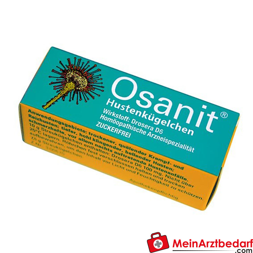 Osanit Hustenkügelchen 8 g - remède homéopathique individuel Drosera D6 contre la toux, sans sucre, pour toute la famille
