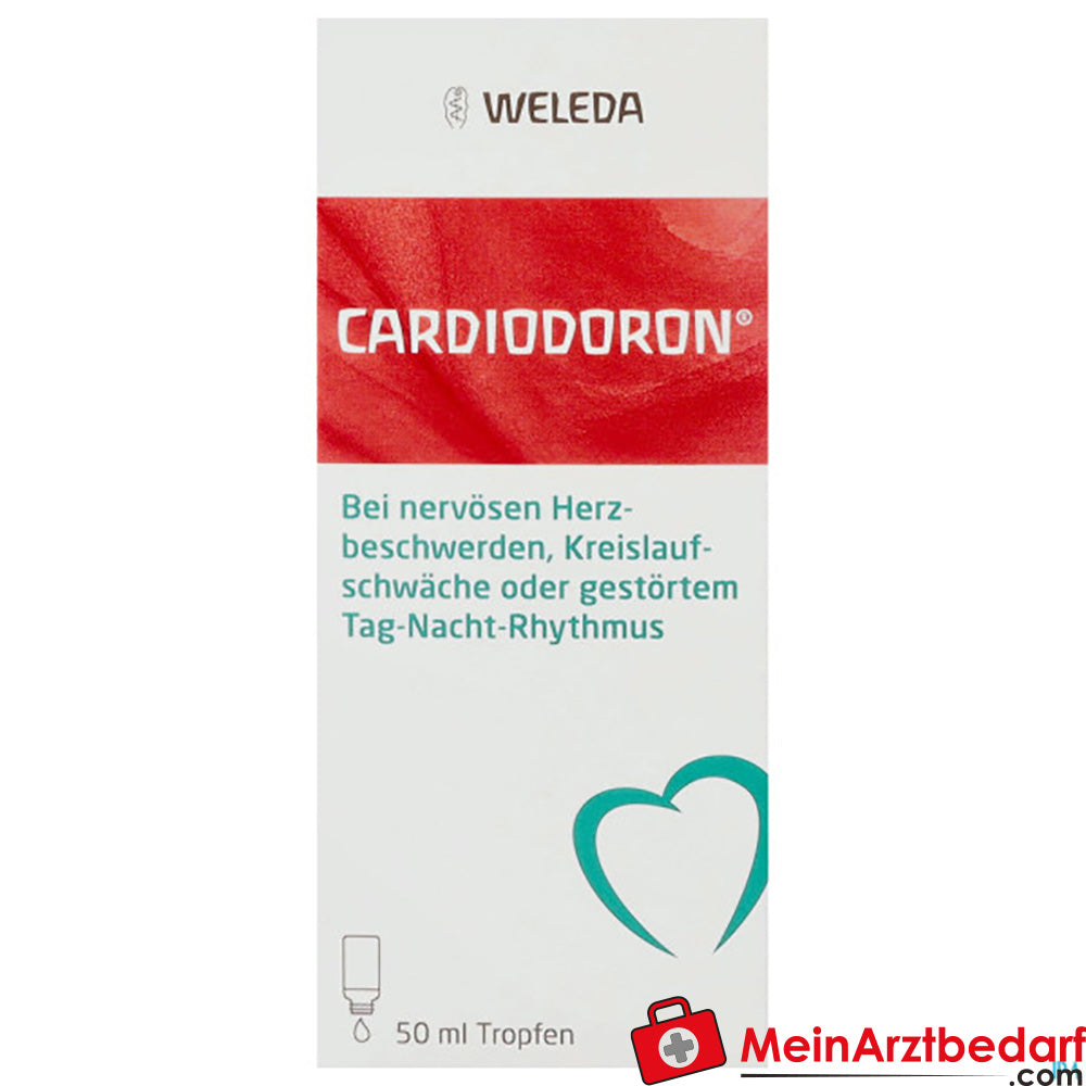 Weleda Cardiodoron Tropfen 50 ml, Homöopathie Kreislaufunterstützung bei niedrigem Blutdruck