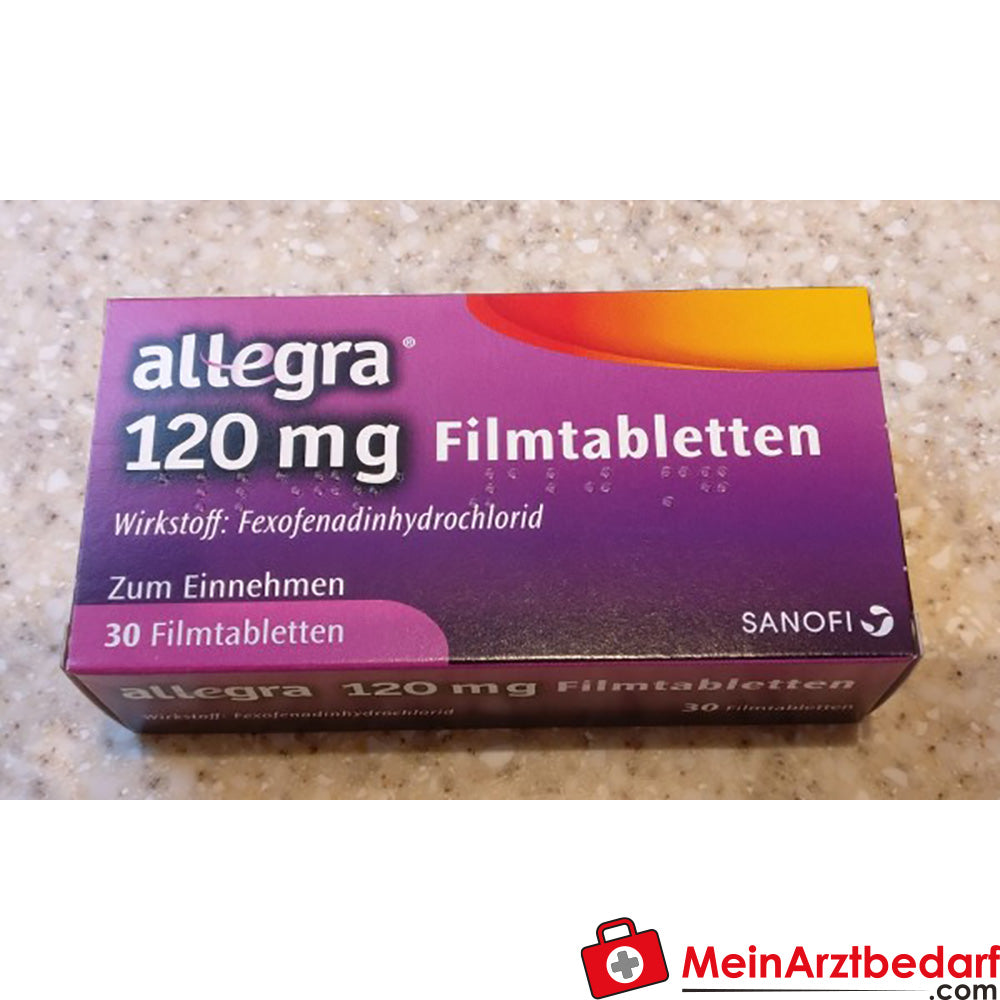 Sanofi Allegra comprimés pelliculés 120 mg fexofénadine 30 comprimés