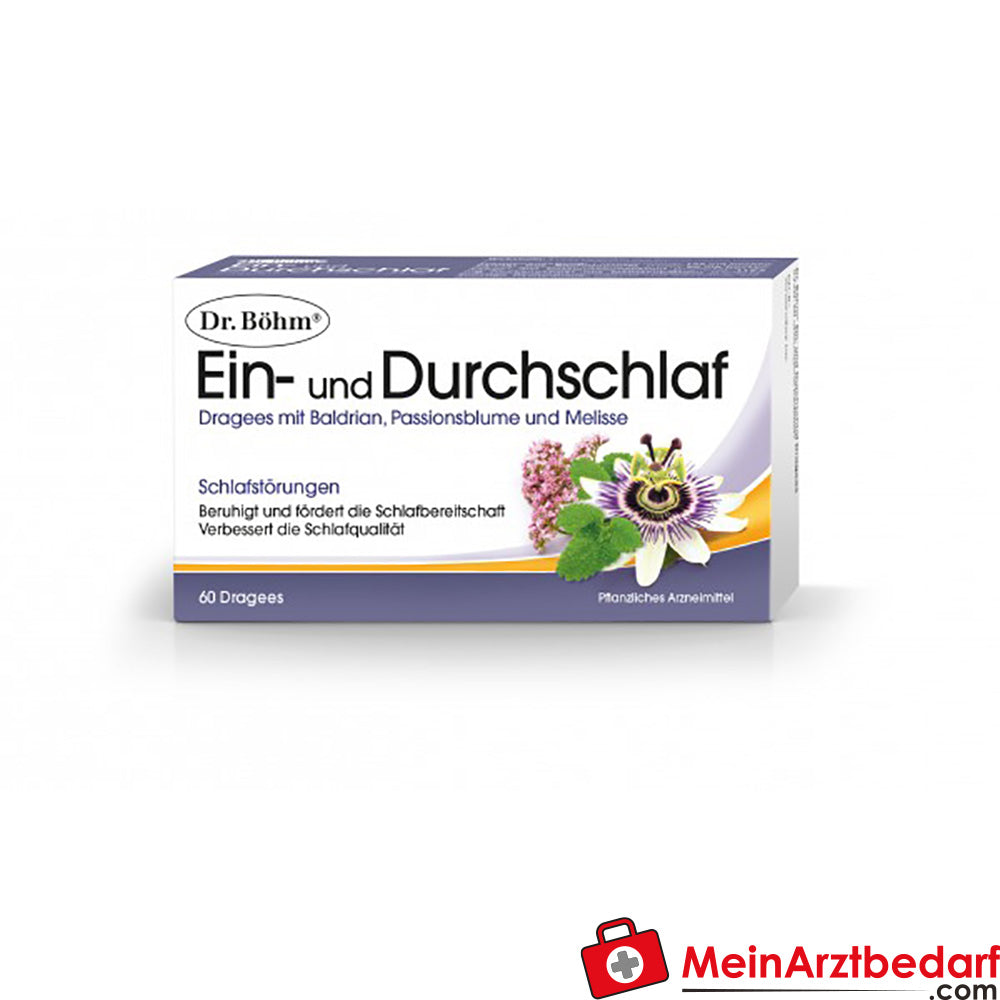 Dr Böhm Sleeping In & Through Dragees 60 St Valerian Passionflower Lemon balm