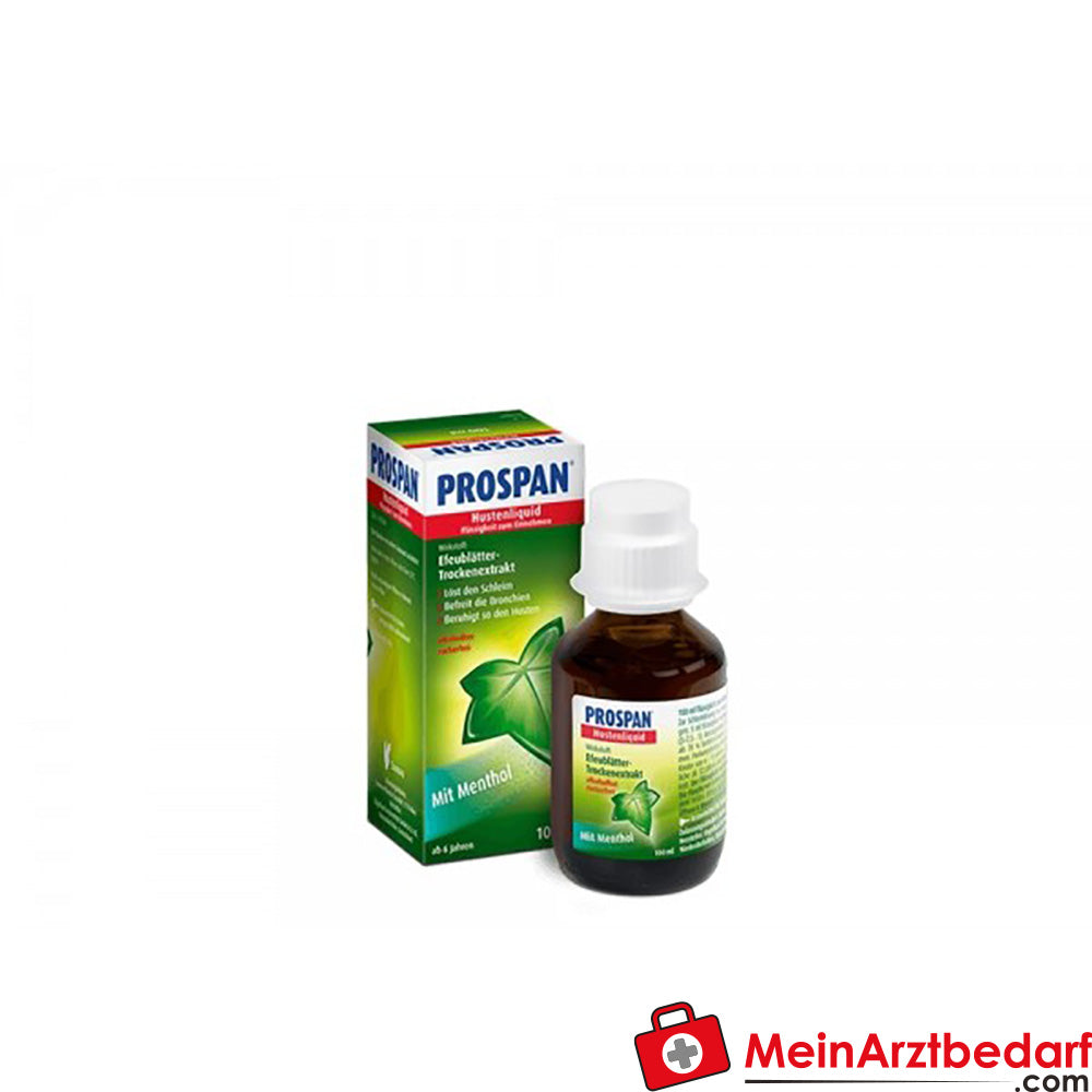 Prospan Hustenliquid 100 ml – pflanzliches Hustenmittel, mentholfrisch, zuckerfrei, glutenfrei, laktosefrei, alkoholfrei