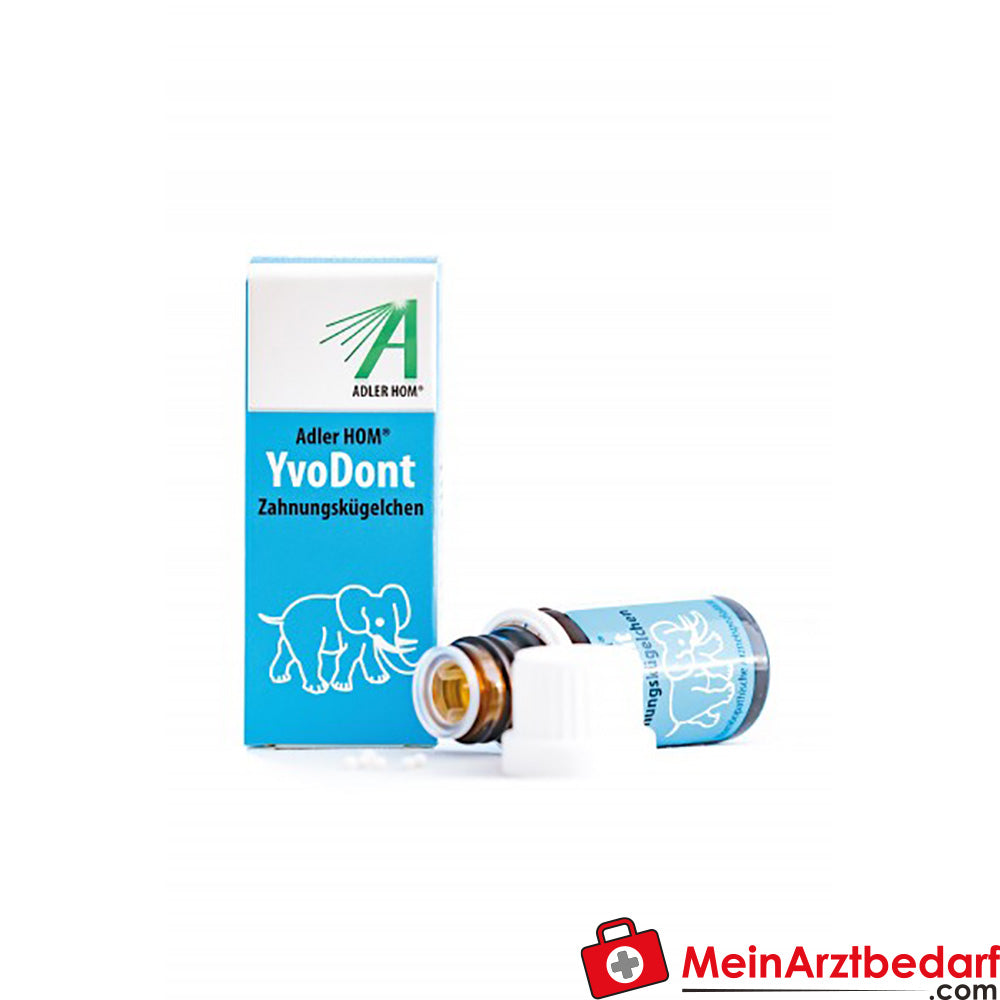 Adler Pharma YvoDont dispergeerbare korrels 10 g Homeopathisch bijtmiddel voor kinderen van 4 maanden-6 jaar