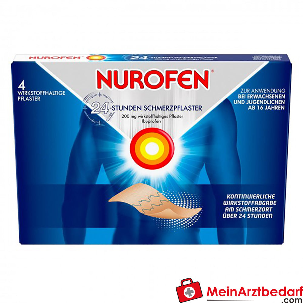 Nurofen 24-uurs pijnpleisters Ibuprofen 200 mg, 2 stuks
